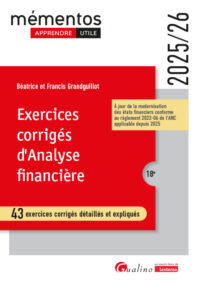 Couverture du livre : Exercices corrigés d&rsquo;analyse financière – 9782297286541 - sur www.promoculture.lu