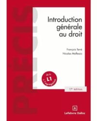 Couverture du livre : Introduction générale au droit – 9782247240425 - sur www.promoculture.lu