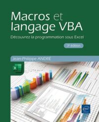 Couverture du livre : Macros et langage VBA – 9782409051463 - sur www.promoculture.lu