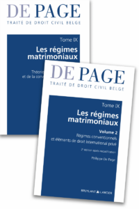 Couverture du livre : Traité de droit civil belge – Tome IX : Les régimes matrimoniaux – 9782802773511 - sur www.promoculture.lu