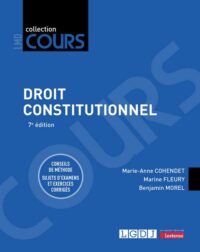 Couverture du livre : Droit constitutionnel – 9782275159911 - sur www.promoculture.lu