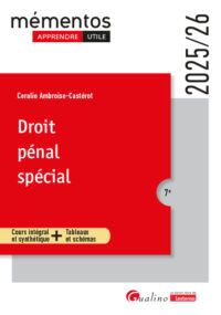 Couverture du livre : Droit pénal spécial – 9782247283915 - sur www.promoculture.lu
