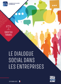 Couverture du livre : Le dialogue social dans les entreprises – 9782919821051 - sur www.promoculture.lu