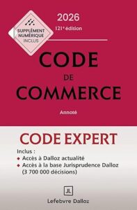 Couverture du livre : Code de commerce 2026 (Code Expert) – 9782247240319 - sur www.promoculture.lu