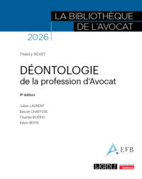 Couverture du livre : Déontologie de la profession d&rsquo;avocat – 9782275159867 - sur www.promoculture.lu
