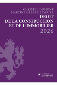 Couverture du livre : Recueil – Droit de la construction et de l&rsquo;immobilier 2026 – 9782496750263 - sur www.promoculture.lu