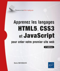 Couverture du livre : Apprenez les langages HTML5, CSS3 et JavaScript pour créer votre premier site web – 9782409052910 - sur www.promoculture.lu