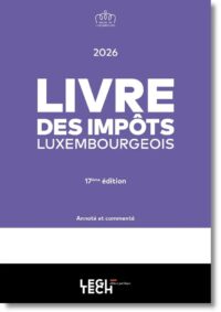 Couverture du livre : Livre des impôts luxembourgeois 2026 – 9782919826803 - sur www.promoculture.lu