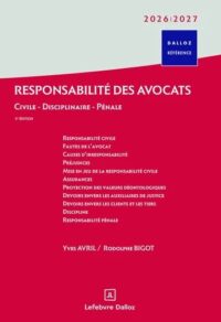 Couverture du livre : Responsabilité des avocats 2026-2027 – 9782247211784 - sur www.promoculture.lu