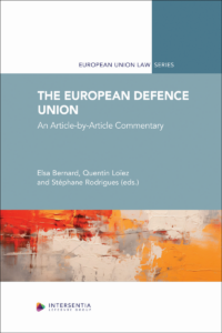 Couverture du livre : The European Defence Union – 9781839705755 - sur www.promoculture.lu