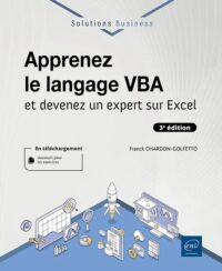 Couverture du livre : Apprenez le langage VBA et devenez un expert sur Excel – 9782409053696 - sur www.promoculture.lu