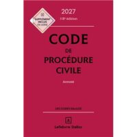 Couverture du livre : Code de procédure civile 2027 – 9782247246977 - sur www.promoculture.lu