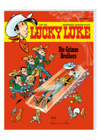 Couverture du livre : Lucky Luke – Die Grimm Brothers – 9783770411849 - sur www.promoculture.lu