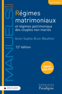 Couverture du livre : Régimes matrimoniaux et régimes patrimoniaux des couples non mariés – 978280775140 - sur www.promoculture.lu