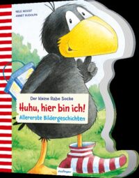 Couverture du livre : Der kleine Rabe Socke – Huhu, hier bin ich! – 9783480241484 - sur www.promoculture.lu