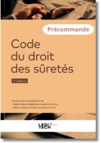 Couverture du livre : Code du droit des sûretés – 9782919826858 - sur www.promoculture.lu
