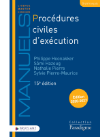 Couverture du livre : Procédures civiles d’exécution – 9782802777311 - sur www.promoculture.lu