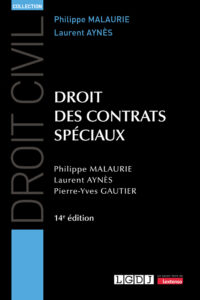 Couverture du livre : Droit des contrats spéciaux – 9782275163918 - sur www.promoculture.lu