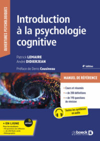 Couverture du livre : Introduction à la psychologie cognitive – 9782807332041 - sur www.promoculture.lu