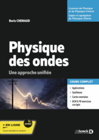Couverture du livre : Physique des ondes – 9782807371477 - sur www.promoculture.lu
