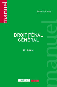 Couverture du livre : Droit pénal général – 9782275165691 - sur www.promoculture.lu