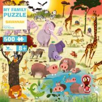 Couverture du livre : My Family Puzzle – Savannah – 4260671131236 - sur www.promoculture.lu